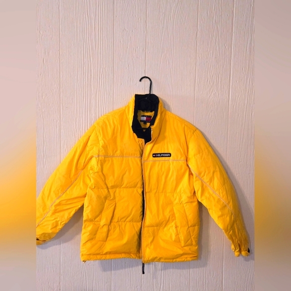 Tommy Hilfiger Yellow Puffer Jacket - Picture 1 of 4